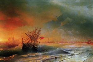 Айвазовский И. Буря над Евпаторией. 1861