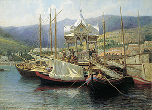 Мясоедов Г. Порт в Ялте. 1890