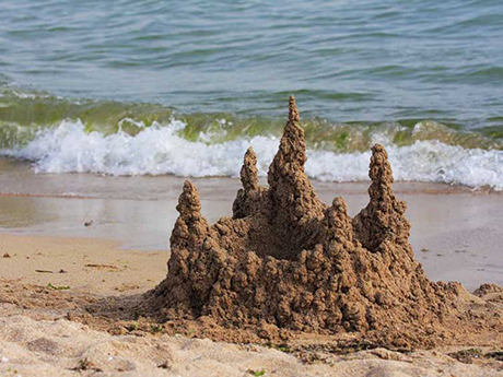 Замок из песка,отдыа Евпатории,Черное море